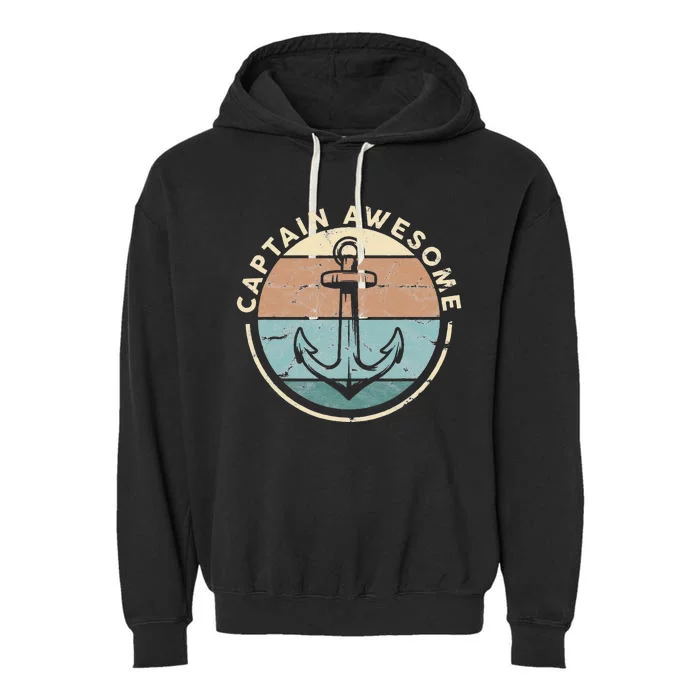 Funny Sailing Boating Sailor Boat Captain Awesome Garment-Dyed Fleece Hoodie