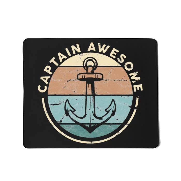 Funny Sailing Boating Sailor Boat Captain Awesome Mousepad