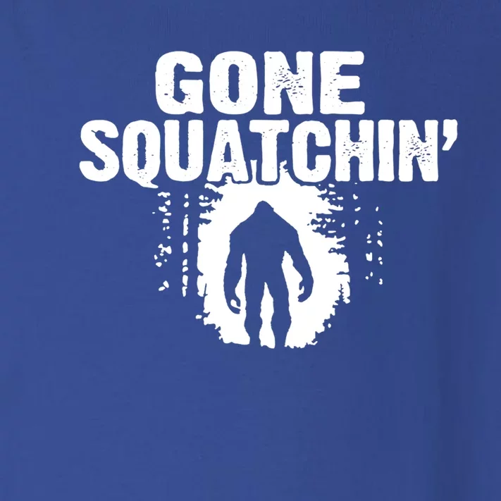 Funny Sasquatch Bigfoot Gone Squatchin Hunter Scary Monster Gift Toddler Long Sleeve Shirt