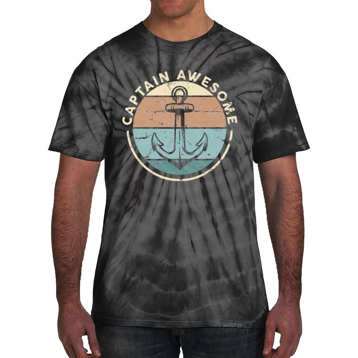 Funny Sailing Boating Sailor Boat Captain Awesome Tie-Dye T-Shirt