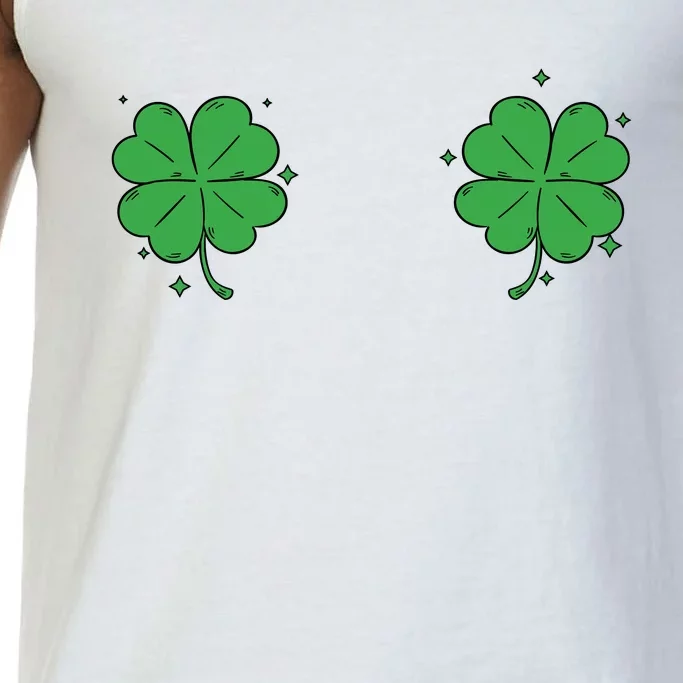 Funny Shamrock Breast St Patricks Day Comfort Colors® Tank Top