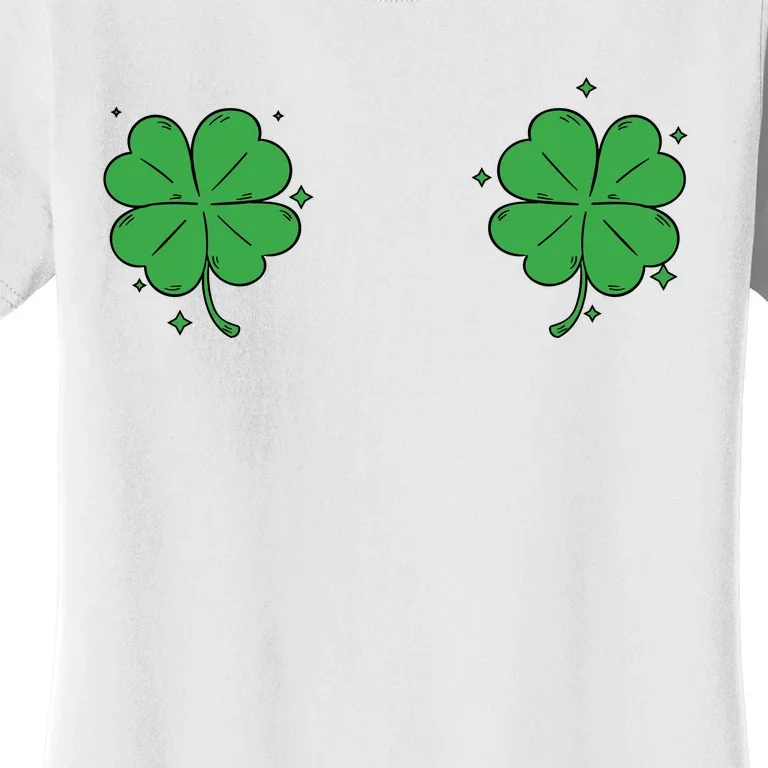 Funny Shamrock Breast St Patricks Day Women's T-Shirt