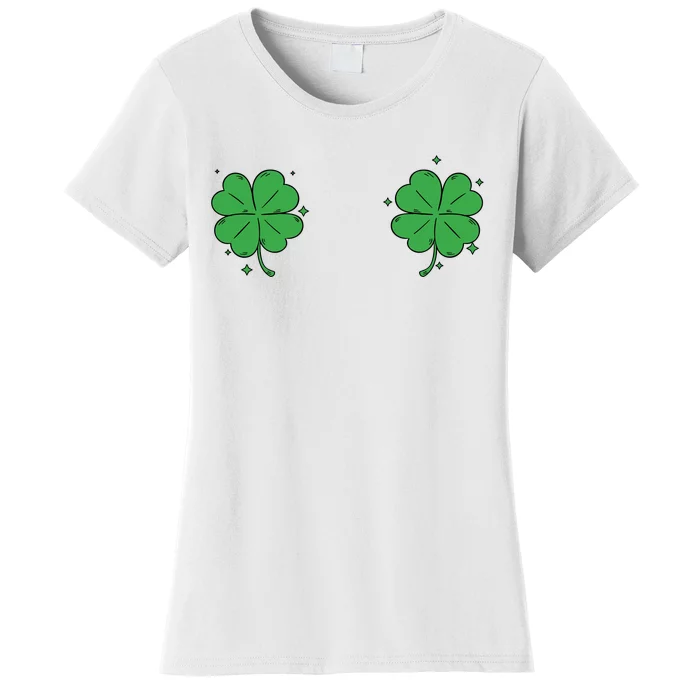 Funny Shamrock Breast St Patricks Day Women's T-Shirt