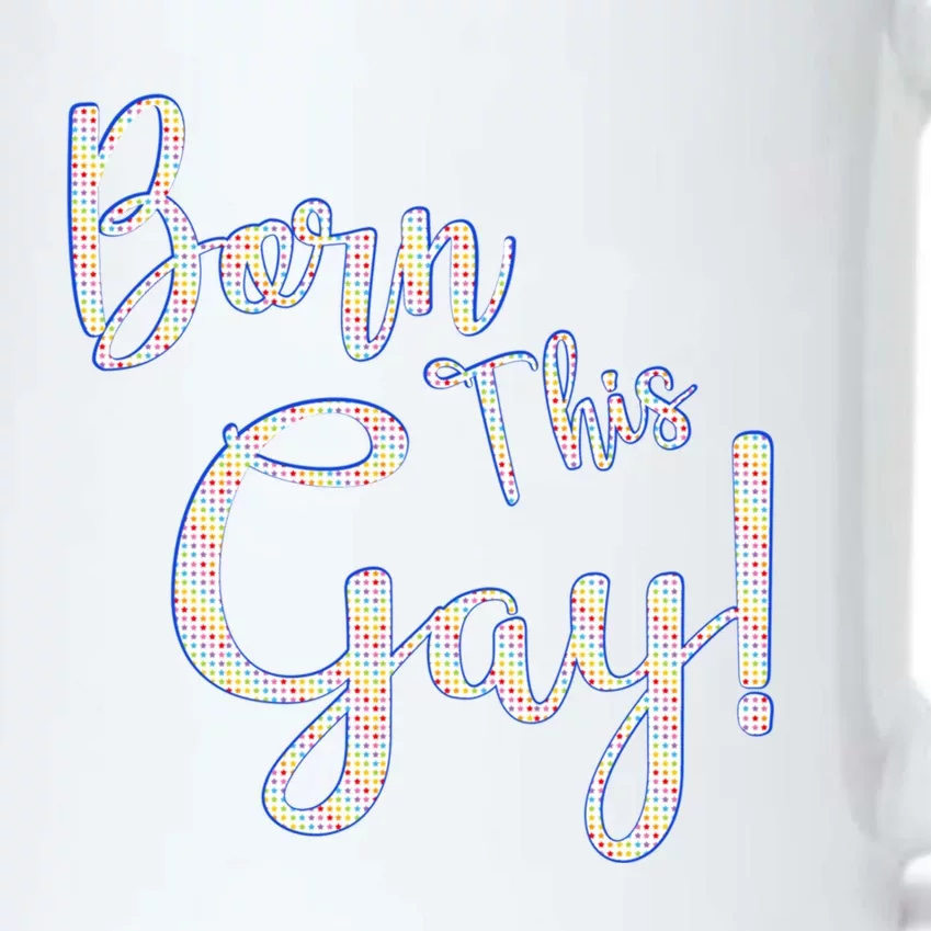 Fun Saying Born This Gay Lgbtqia2s Awareness And Support Gift Black Color Changing Mug