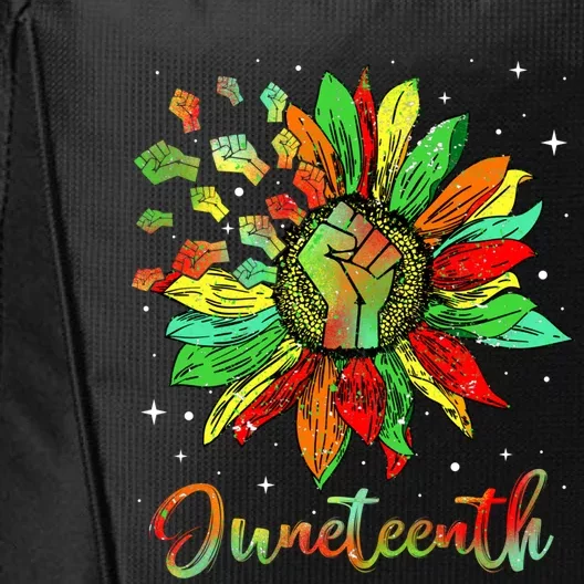 Freedom Sunflower Black History African American Juneteenth Cool Gift City Backpack