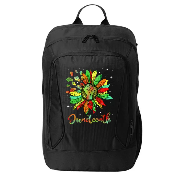 Freedom Sunflower Black History African American Juneteenth Cool Gift City Backpack