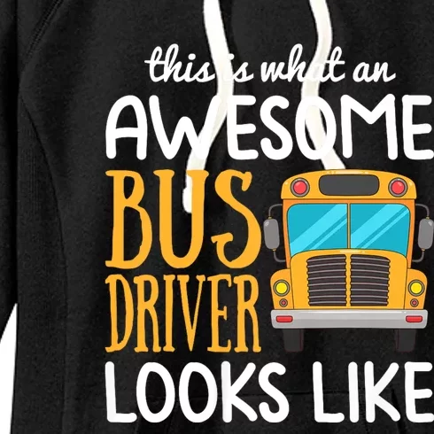 Funny School Bus Driver Gift | Awesome Bus Driver Women's Fleece Hoodie