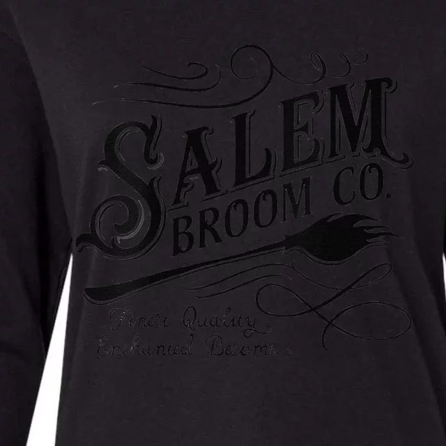 Funny Salem Broom Company Est 1692 Halloween Womens Cotton Relaxed Long Sleeve T-Shirt