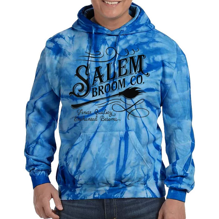 Funny Salem Broom Company Est 1692 Halloween Tie Dye Hoodie