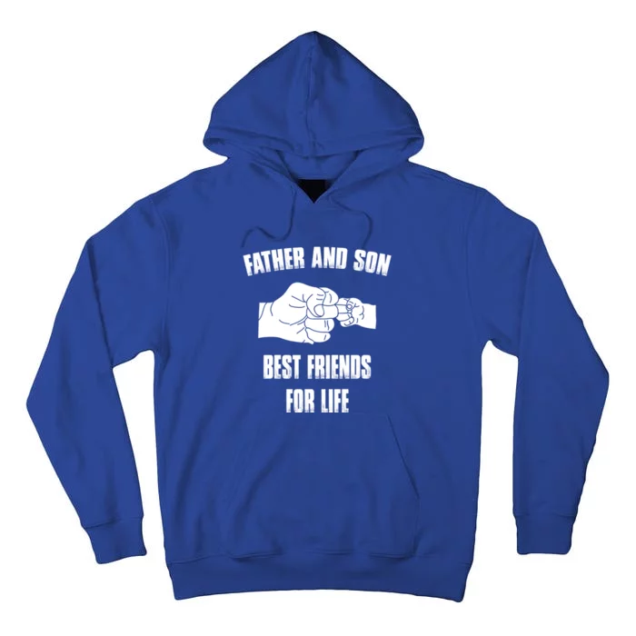 Father Son Best Friends For Life Fist Bump Gift Tall Hoodie