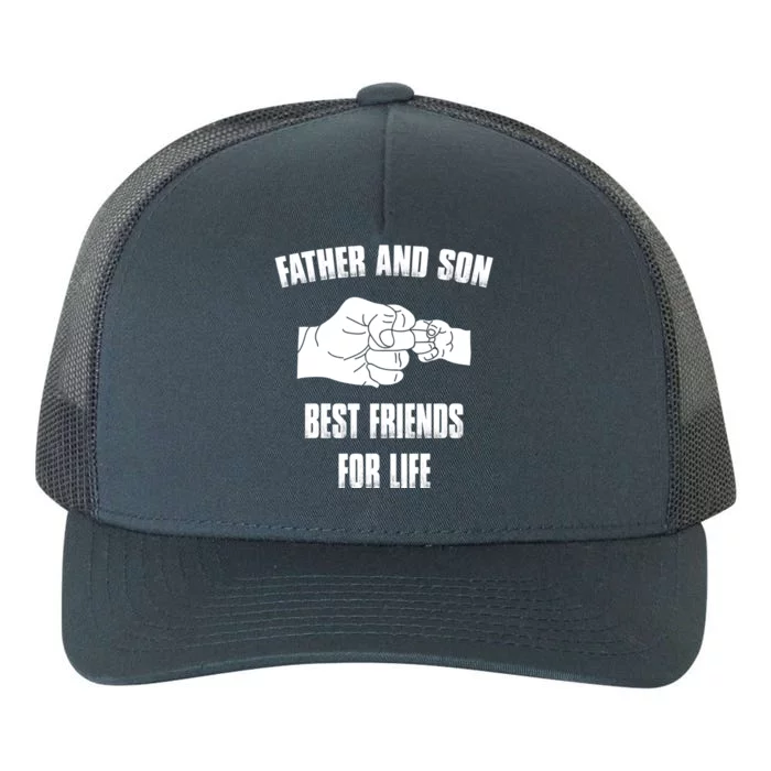 Father Son Best Friends For Life Fist Bump Gift Yupoong Adult 5-Panel Trucker Hat