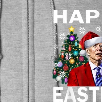 Funny Santa Biden Happy Easter Christmas Full Zip Hoodie