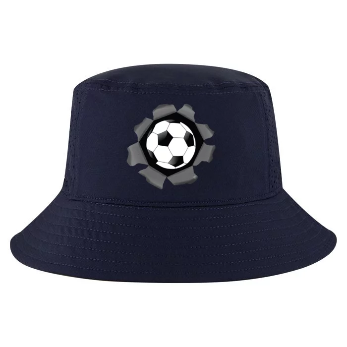 Funny Soccer Ball Burst Cool Comfort Performance Bucket Hat