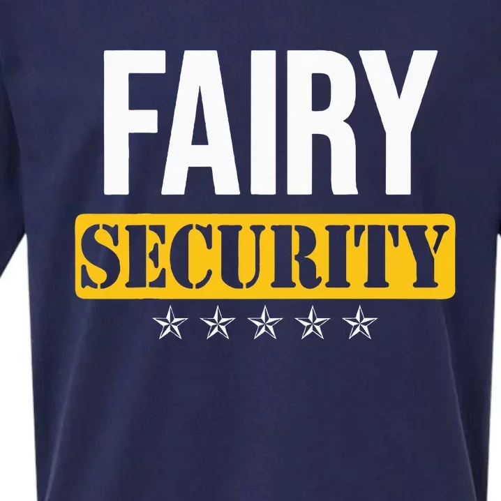 Fairy Security Birthday Family Dad Mom Halloween Costume Sueded Cloud Jersey T-Shirt