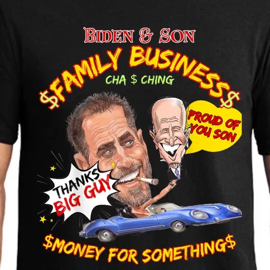 Funny Sarcastic Biden And Son Family Business Anti Joe Biden Pajama Set