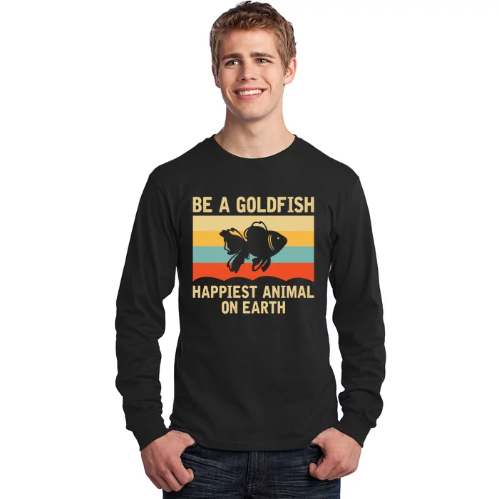 Funny Soccer Be A Goldfish Ted Coach Motivation Lasso Long Sleeve Shirt