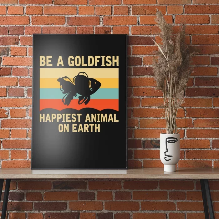 Funny Soccer Be A Goldfish Ted Coach Motivation Lasso Poster