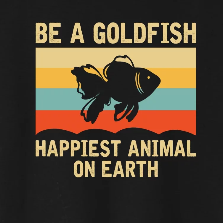 Funny Soccer Be A Goldfish Ted Coach Motivation Lasso Women's Crop Top Tee