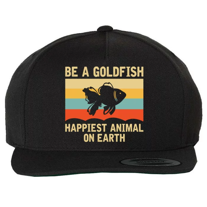 Funny Soccer Be A Goldfish Ted Coach Motivation Lasso Wool Snapback Cap