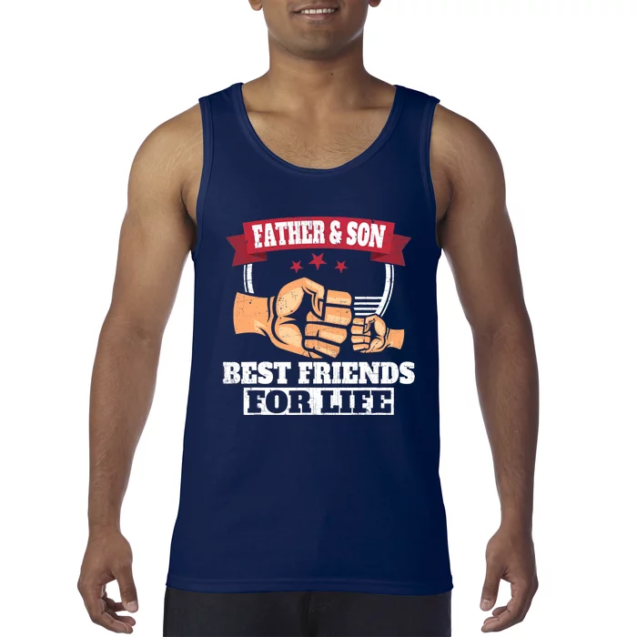 Father & Son Best Friends for Life Fathers Day Tank Top