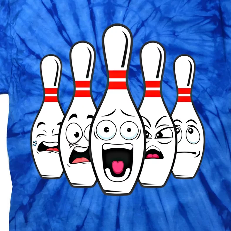 Funny Scared Bowling Pin For Bowlers Gift Tie-Dye T-Shirt