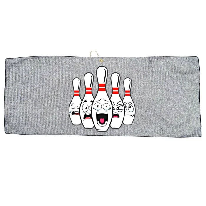 Funny Scared Bowling Pin For Bowlers Gift Large Microfiber Waffle Golf Towel