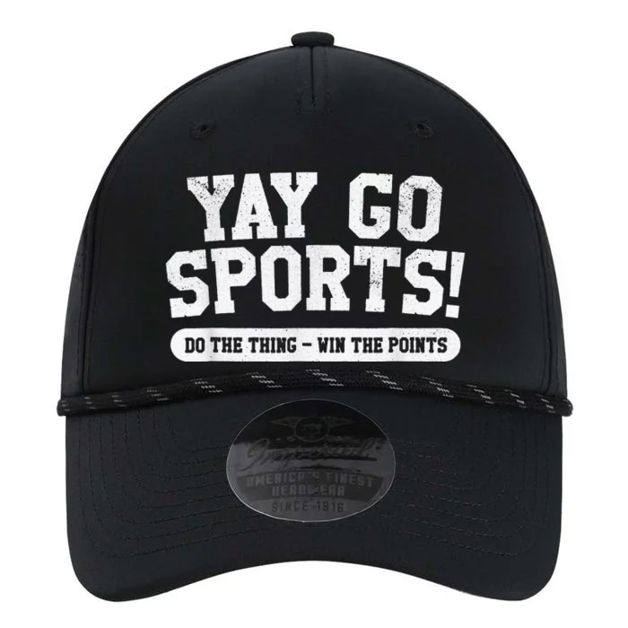 Football Soccer Basketball Team Funny Yay Go Sports Performance The Dyno Cap