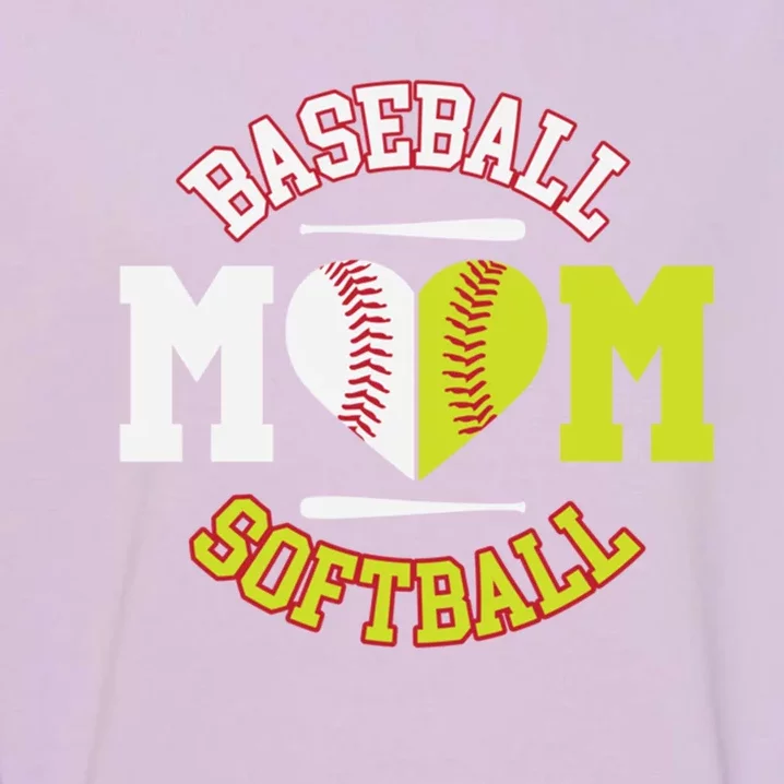 Funny Softball Baseball Mom Gift Ball Mom Gift Garment-Dyed Sweatshirt