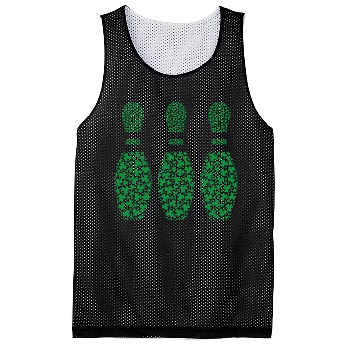 Funny Shamrock Bowling Pins St PatrickS Day Irish Gift Mesh Reversible Basketball Jersey Tank