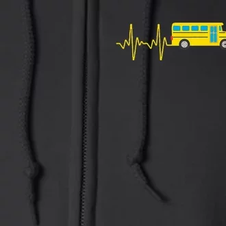 Funny School Bus Art For School Bus Driver Driving Full Zip Hoodie