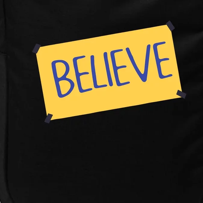 Funny Soccer Believe Faith Coach Richmond Lasso Believe Impact Tech Backpack