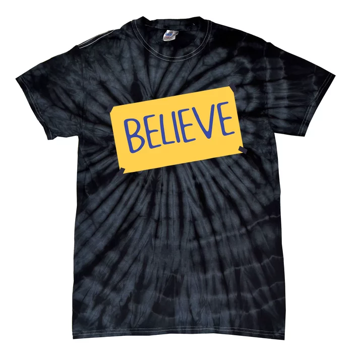 Funny Soccer Believe Faith Coach Richmond Lasso Believe Tie-Dye T-Shirt