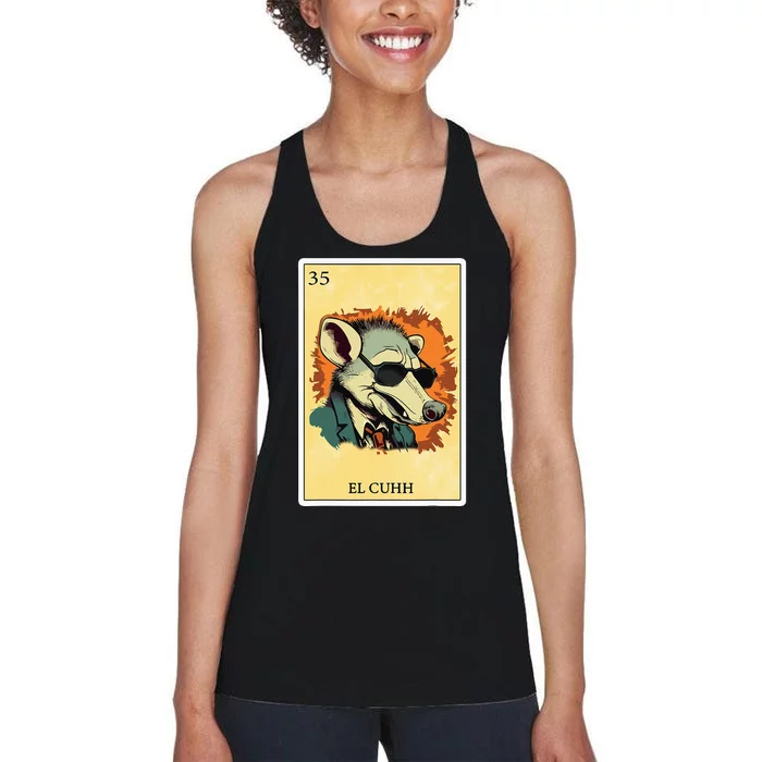 Funny Spanishmexican Bingo Gifts El Cuhh Women's Racerback Tank