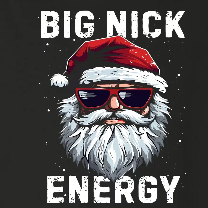 Funny Santa Big Nick Energy Santa Face Merry Christmas Toddler Long Sleeve Shirt