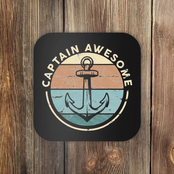 Funny Sailing Boating Sailor Boat Captain Awesome Coaster