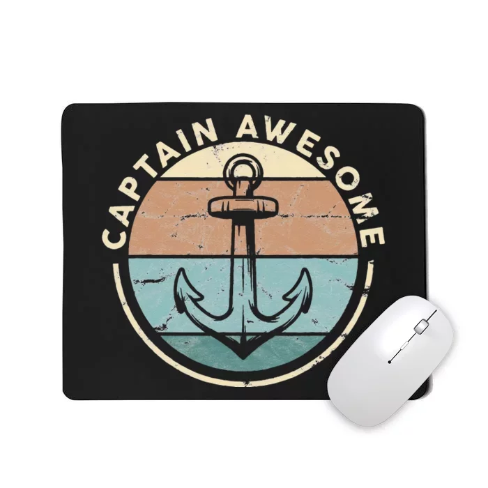 Funny Sailing Boating Sailor Boat Captain Awesome Mousepad