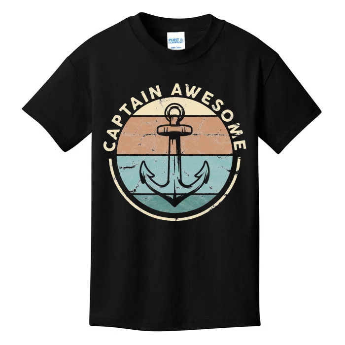 Funny Sailing Boating Sailor Boat Captain Awesome Kids T-Shirt