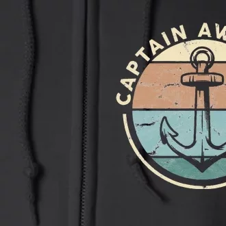 Funny Sailing Boating Sailor Boat Captain Awesome Full Zip Hoodie