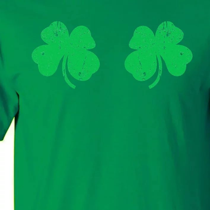 Funny Shamrock Boobs Irish St Patricks Day Tall T-Shirt