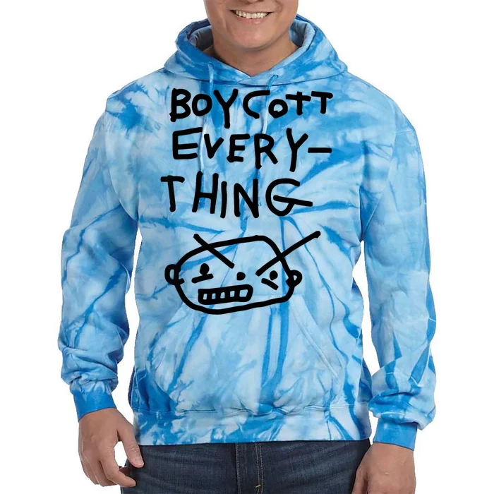 Funny Saying Boycott Everything Tie Dye Hoodie