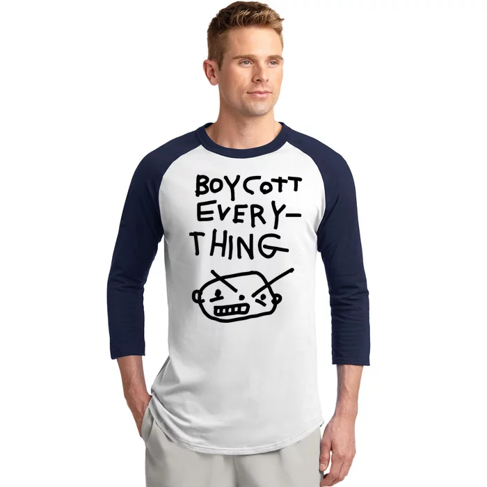 Funny Saying Boycott Everything Baseball Sleeve Shirt