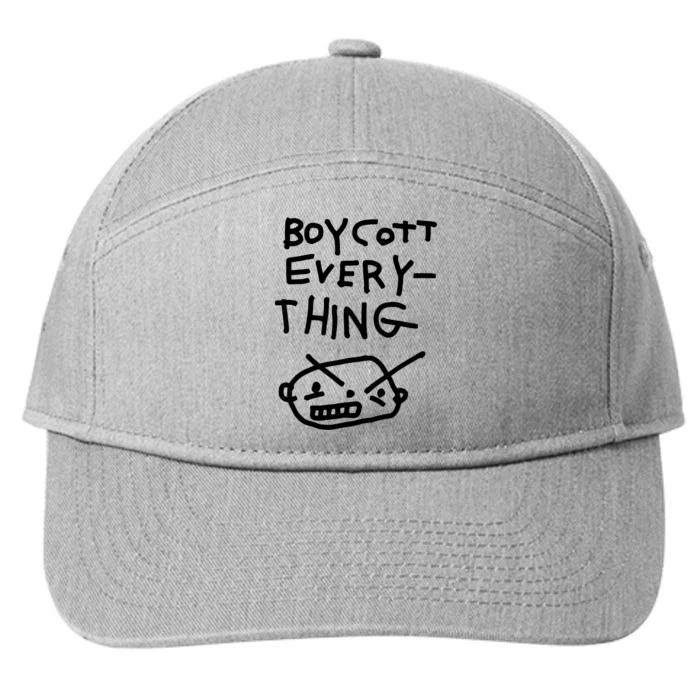 Funny Saying Boycott Everything 7-Panel Snapback Hat