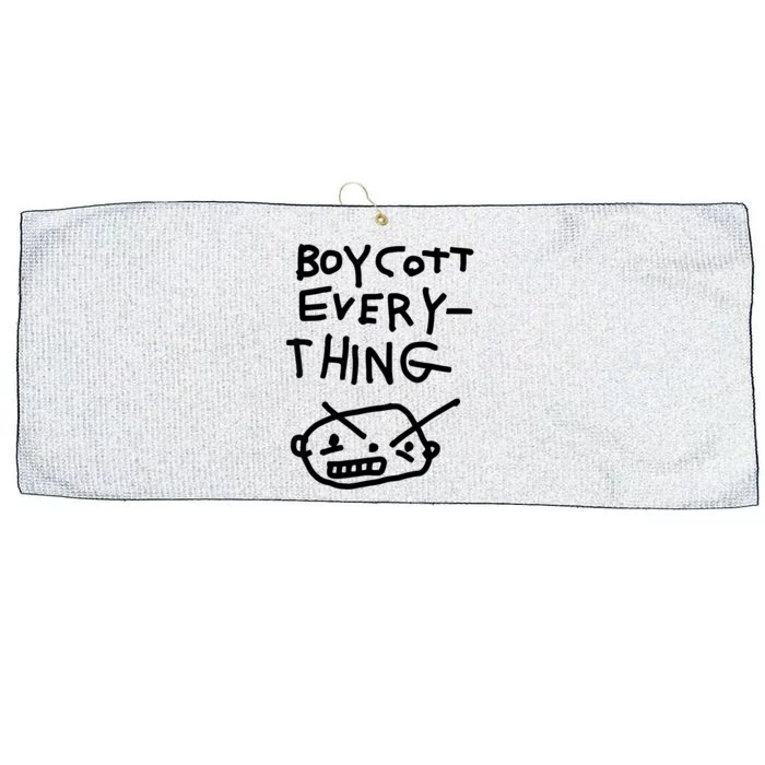 Funny Saying Boycott Everything Large Microfiber Waffle Golf Towel