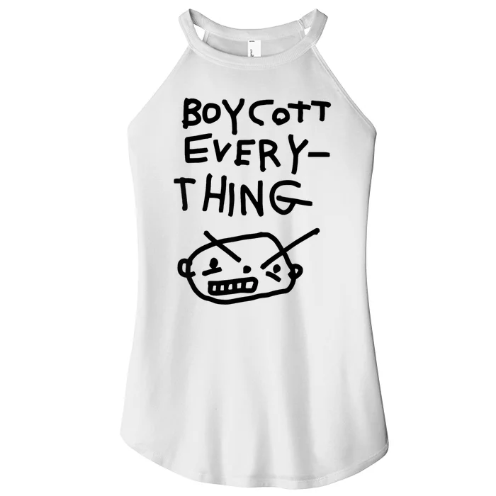 Funny Saying Boycott Everything Women’s Perfect Tri Rocker Tank