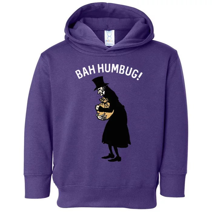 Fun Scrooge Bah Humbug Art Vintage Christmas Carol Toddler Hoodie