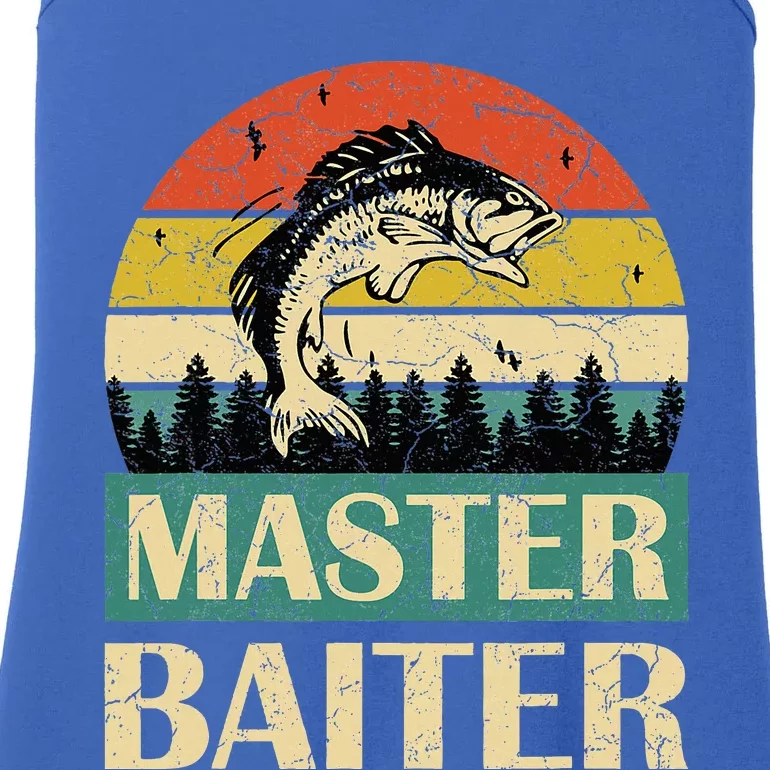 Funny Sayingmaster Baiter Fishing Fishermen Ladies Essential Tank