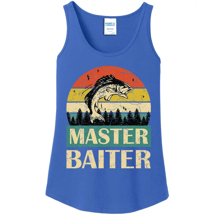 Funny Sayingmaster Baiter Fishing Fishermen Ladies Essential Tank