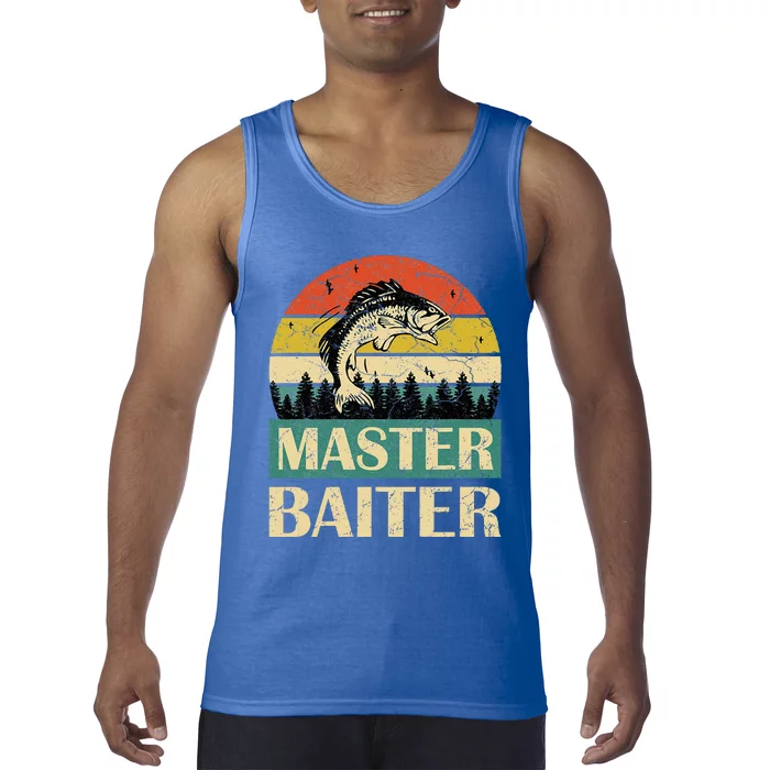 Funny Sayingmaster Baiter Fishing Fishermen Tank Top