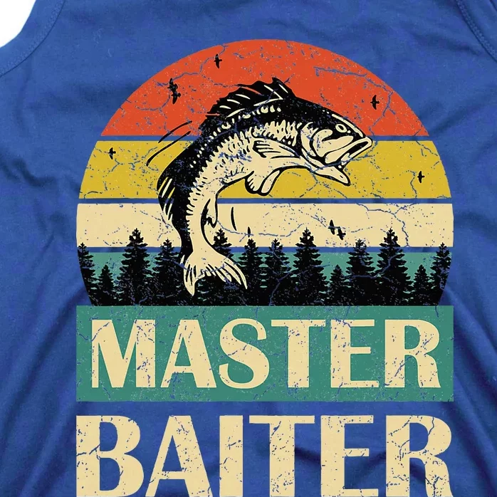 Funny Sayingmaster Baiter Fishing Fishermen Tank Top