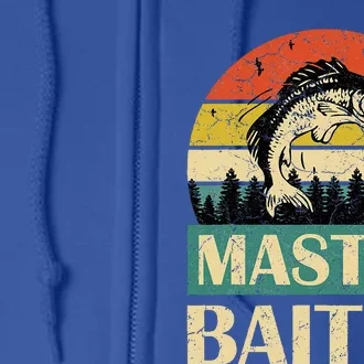 Funny Sayingmaster Baiter Fishing Fishermen Full Zip Hoodie